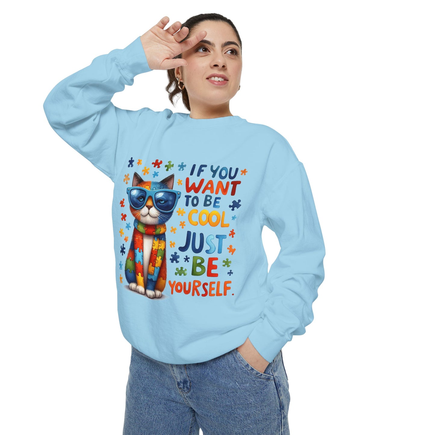 Cool Cat Inspirational Sweatshirt