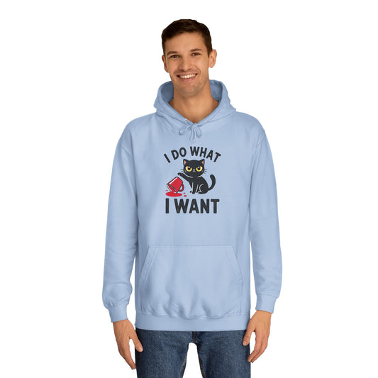 I Do What I Want Unisex College Hoodie