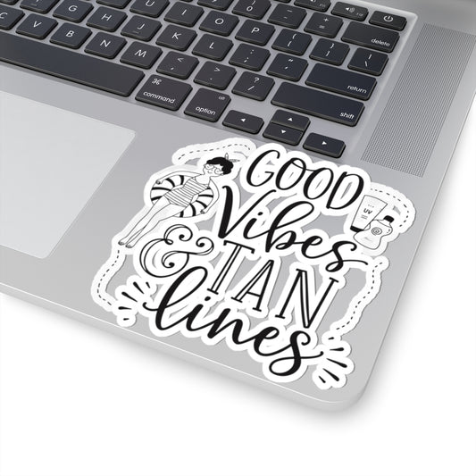 Good Vibes & Tan Lines Kiss-Cut Stickers