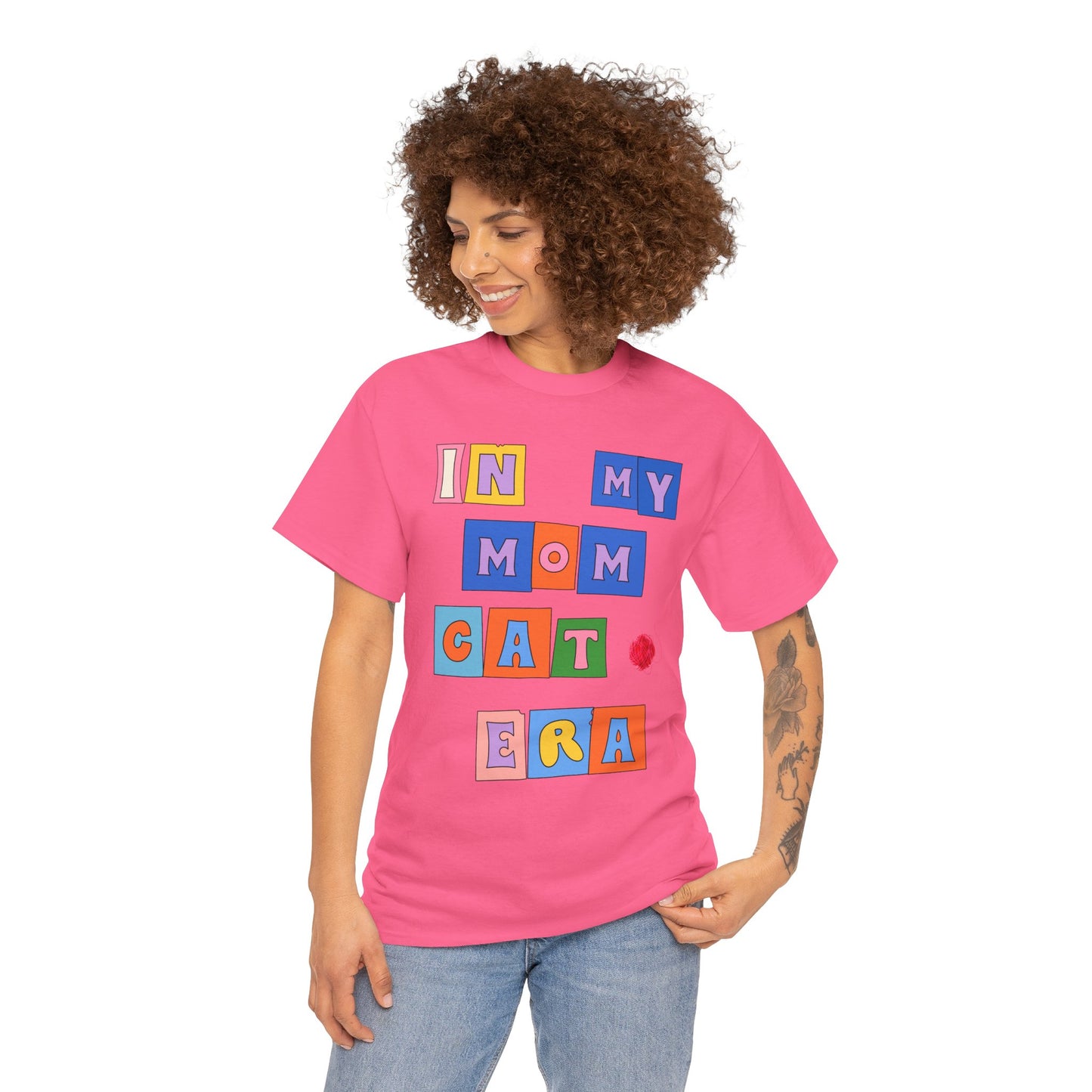"In My Mom's Cat Era" Unisex Heavy Cotton Tee