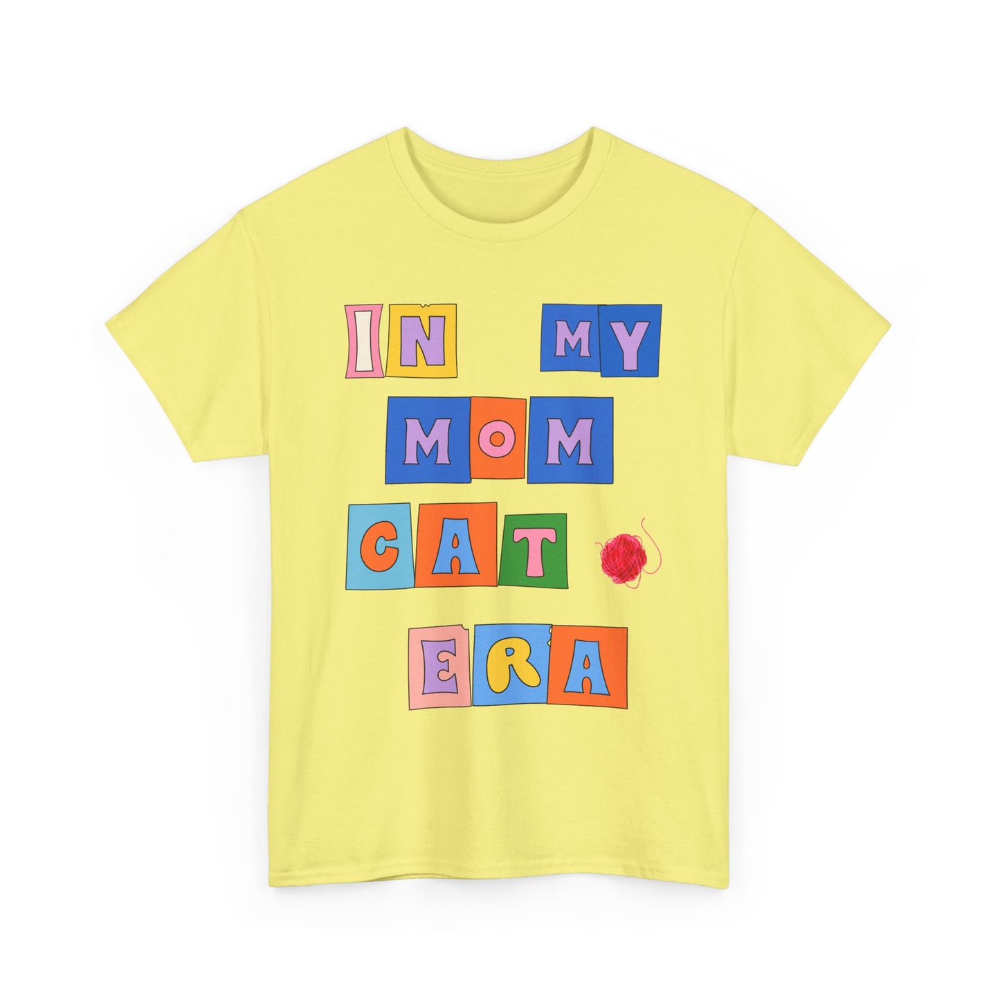 "In My Mom's Cat Era" Unisex Heavy Cotton Tee