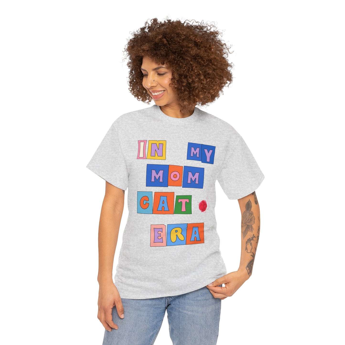 "In My Mom's Cat Era" Unisex Heavy Cotton Tee
