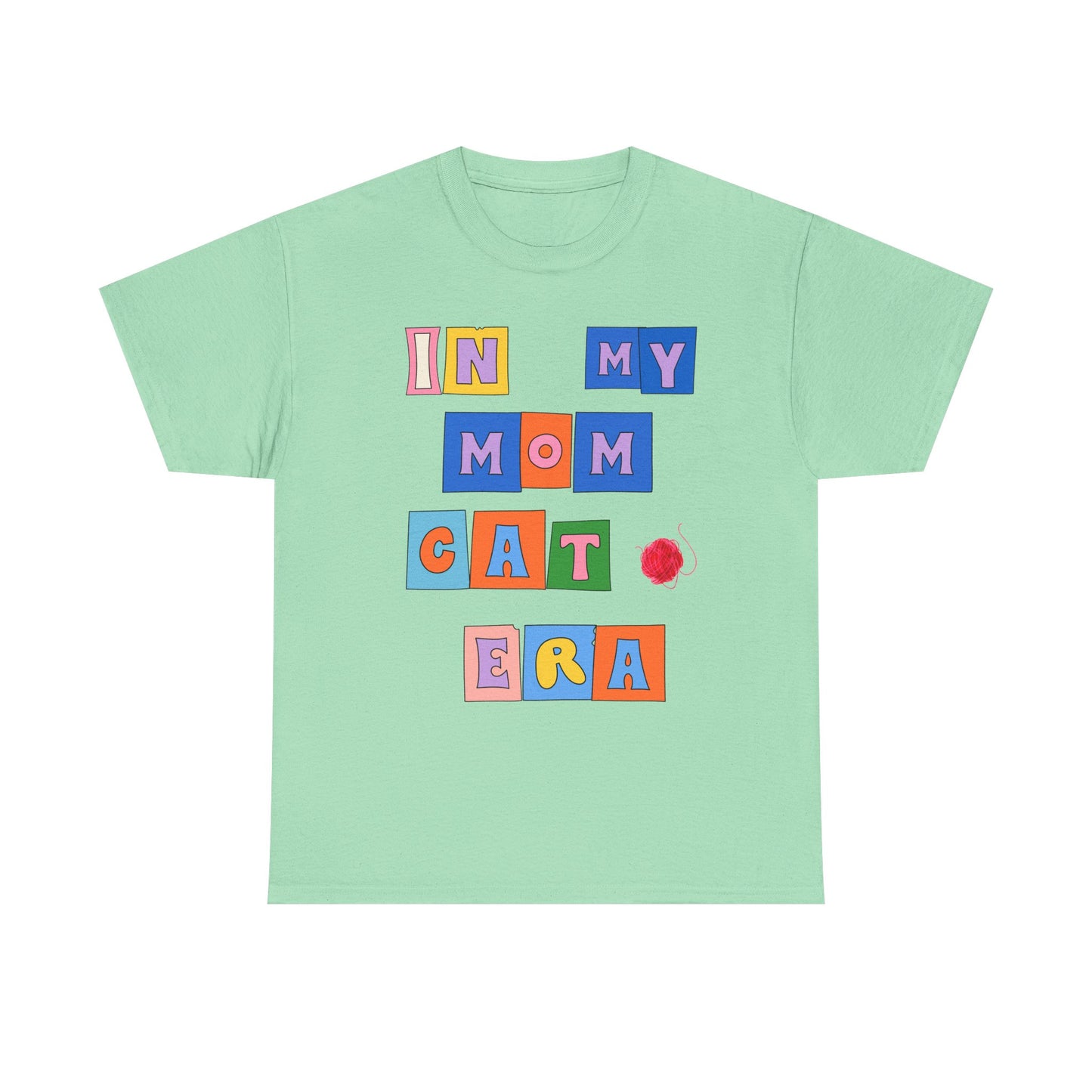 "In My Mom's Cat Era" Unisex Heavy Cotton Tee
