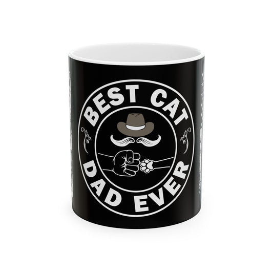 Best Cat Dad Ever Ceramic Mug